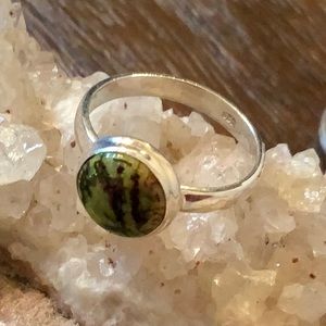 STERLING OPAL 925 STERLING SILVER RING SIZE 8